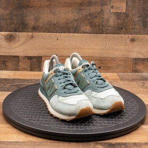 New Balance 574 Sea Foam Women's Athletic Shoes Sneaker Teal Gray Size 7.5 B